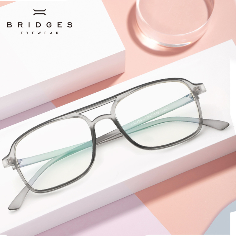 Square glasses frame female trend PC gla...