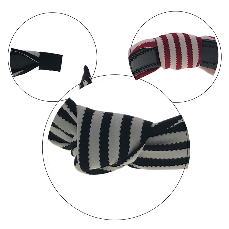 Venta caliente tela ancha anudada punto a cuadros diadema cabeza hebilla dos yuanes tienda accesorios para el cabello accesorios para la cabeza puesto de suministro