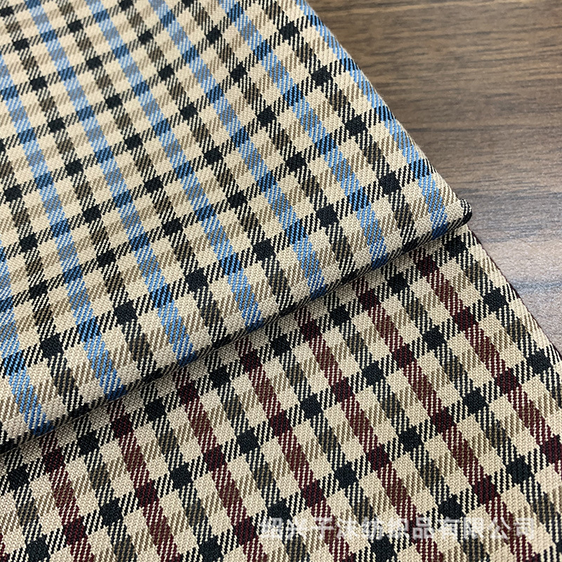 厂家供应 现货格子布   格子布 裙子面料  格裙面料 小格子面料