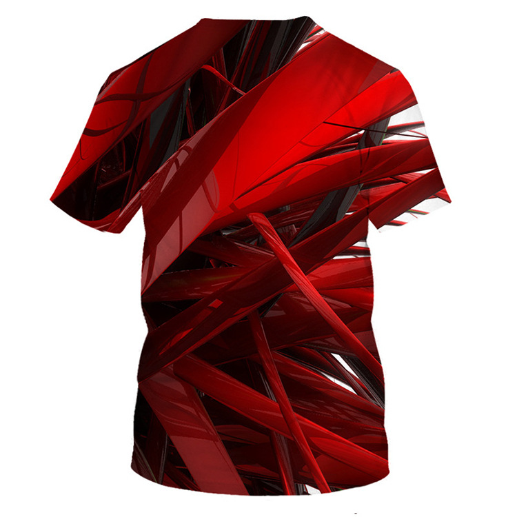 T-shirt d été imprimé en 3D camouflage - Ref 3427343 Image 21