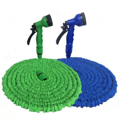 Manguera de jardín extensible mágica X-hose, alta presión, ideal para lavado de autos y riego doméstico.