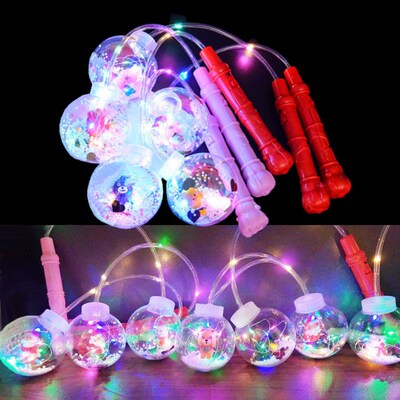 中秋节日发光手提卡通灯笼手提波波球发光玩具摆地摊夜市广场爆款