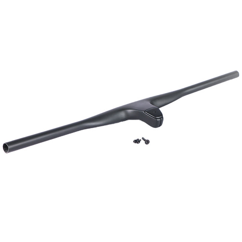 Ultra-light all-carbon fiber one-piece mountain bike handlebar, handlebar strap and stem, unmarked one-piece straight handlebar