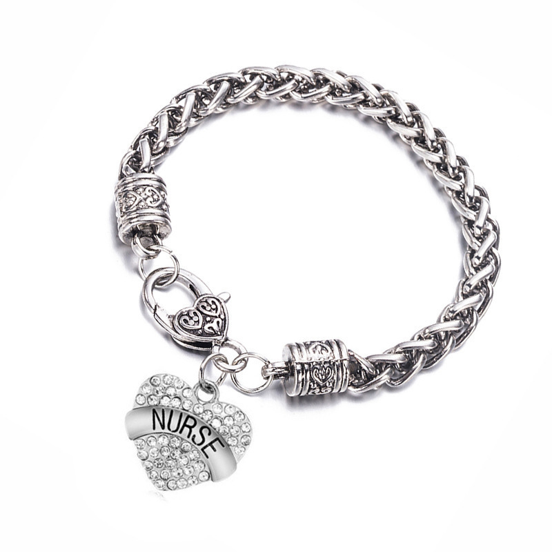 Alloy Diamond Letter Bracelet display picture 2