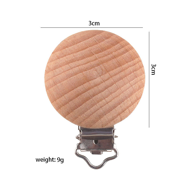 Bebé suministros chupete clip dibujos animados animal registro chupete clip calmante haya seguridad protección de madera clip