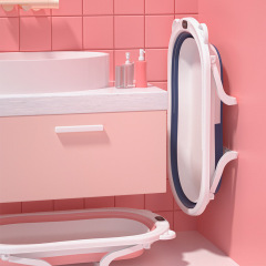Baby bath tub baby foldable toddler sitting and lying large bath tub child home newborn children's supplies
