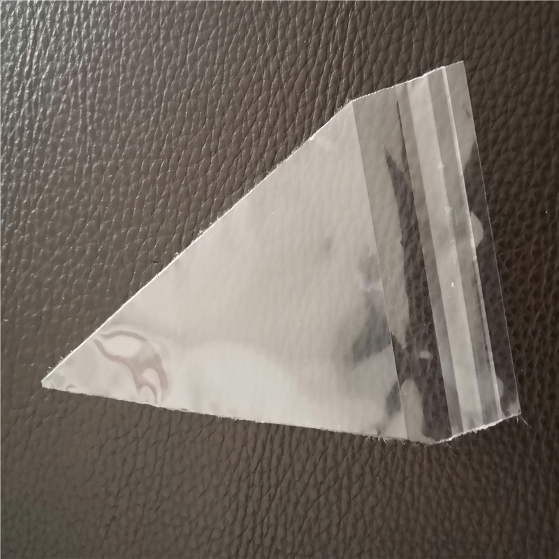 定制PP等腰三角形自粘袋食品密封OPP热切防异形袋倒开口CPP袋子