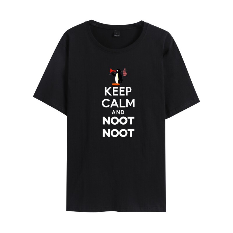 Noot Noot Creative Penguin casual short sleeve loose men's and women's trend of foreign trade T-shirt a generation of wholesale