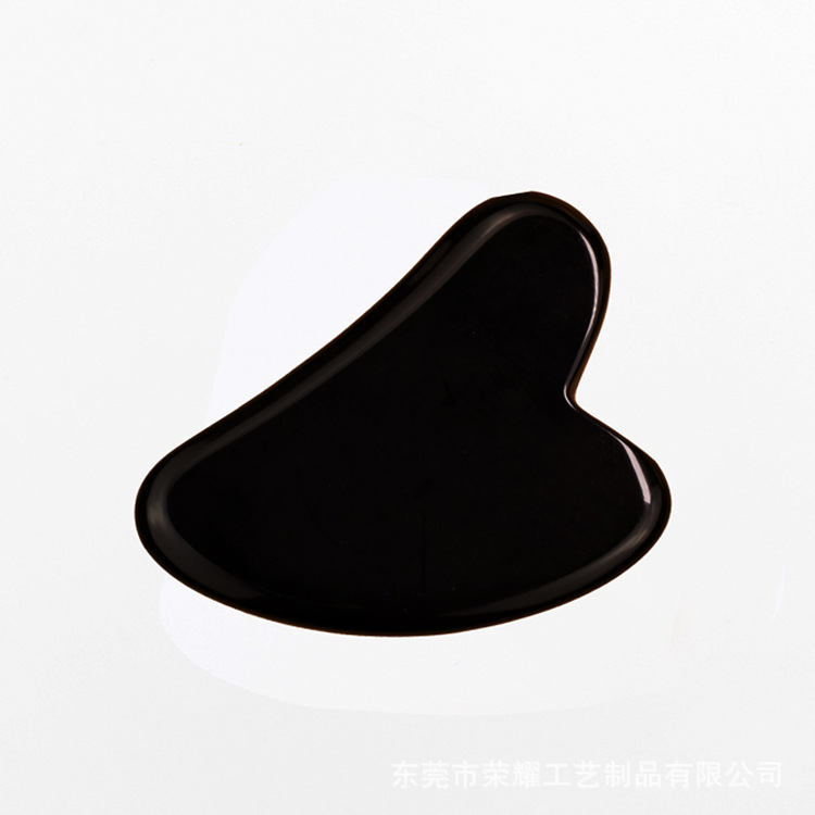 粉晶刮痧板天然材质V脸瘦脸刮痧板东陵刮痧板白玉刮痧