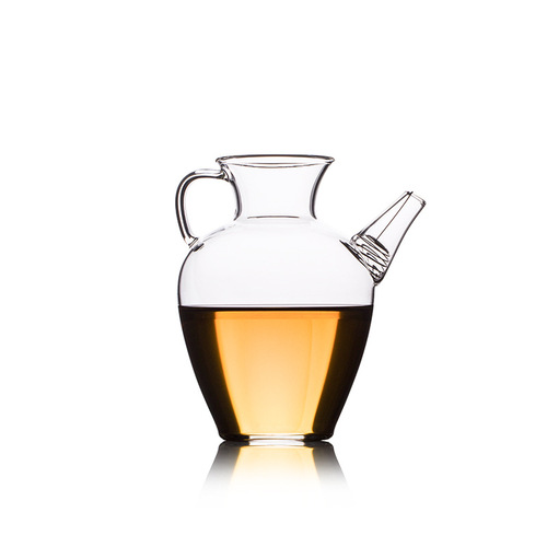 Lizun High-Borosilicate Glass Teapot, Transparent Glass Tea Pot in Song Dynasty Style, Household Glass Teapot