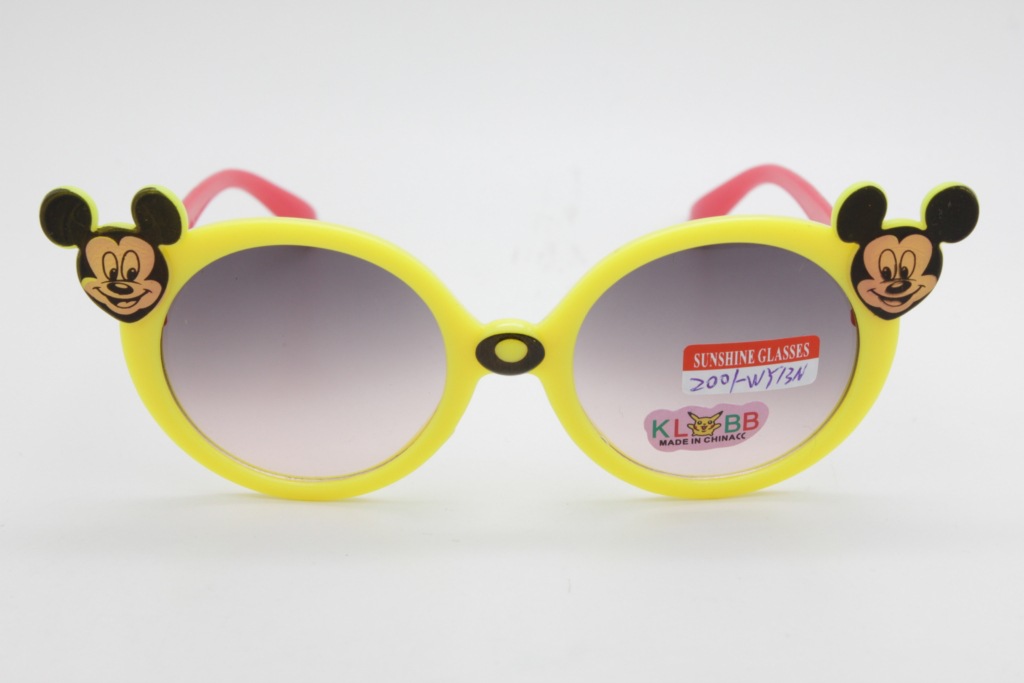2020儿童新款米老鼠造型太阳镜有现货，儿童太阳镜，UV400, 6色混