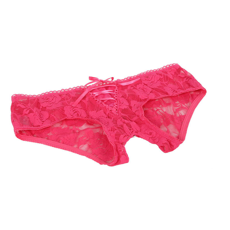 Lencería sexy de comercio exterior de Europa y América más tamaño tentación de encaje sexy abierto-end libre de ropa interior sexy calzoncillos transparentes para las mujeres