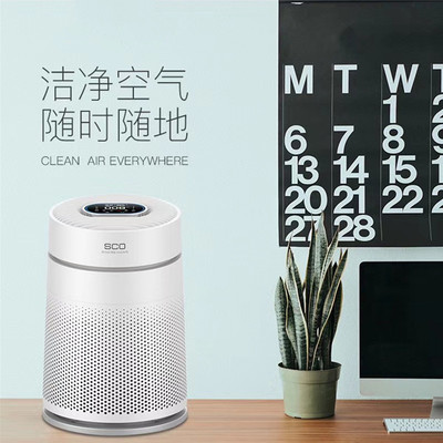 廠批家用殺菌空氣淨化器OEM跨境靜音負離子UV殺菌甲醛PM2.5異味