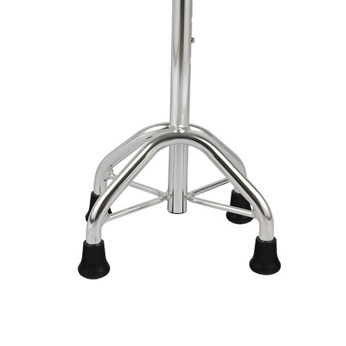 Aluminum alloy extendable four-legged snow cane with extra-thick handle, lightweight shock-absorbing foot pad, wholesale and dropshipping