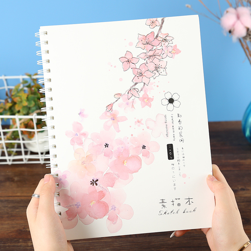 浪人文具A4初春的晨间素描本学生速写本创意美术绘画本清新画画本