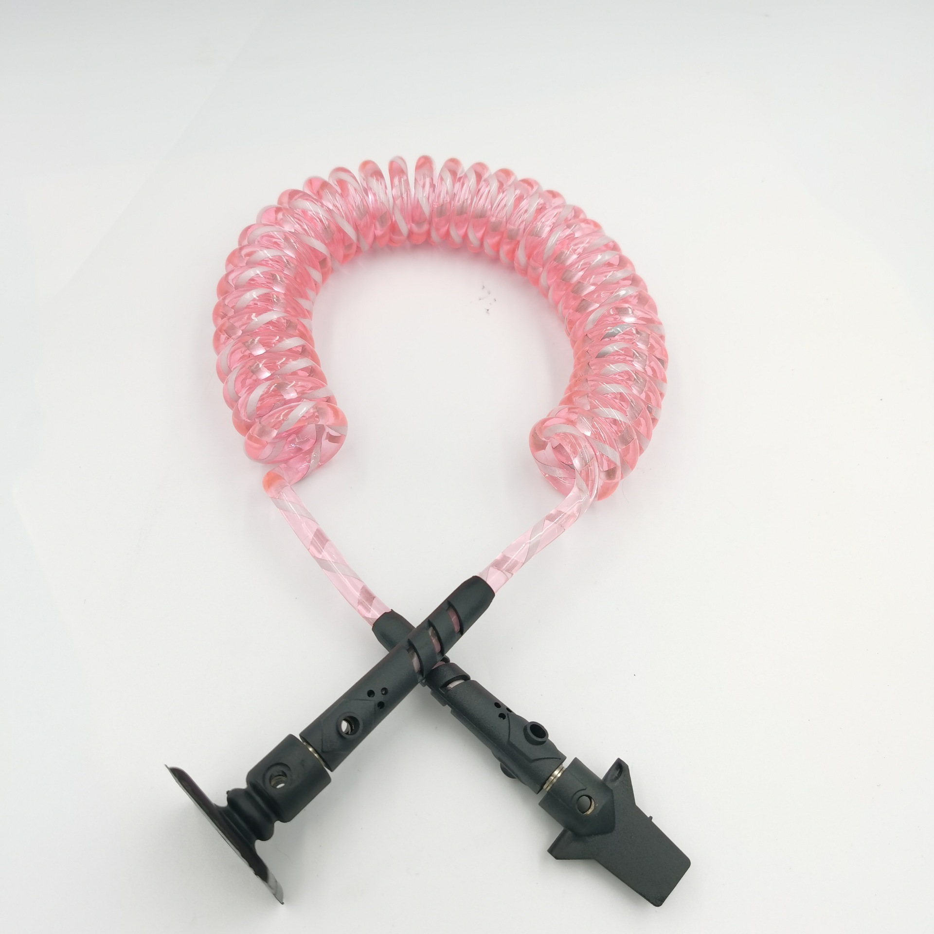 厂家批发反光弹力绳冲浪脚绳 冲浪滑板卷绳7mm10英尺TPU安全脚绳