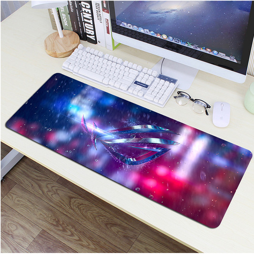 Factory wholesale 80X30 e-sports gaming mouse pad personalized custom thick edge locking Internet cafe table mat dropshipping boxed