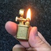 Dolphin 703 mini small steel cannon kerosene lighter lighter nostalgic old -fashioned arm rubber foreskin wood modified wholesale