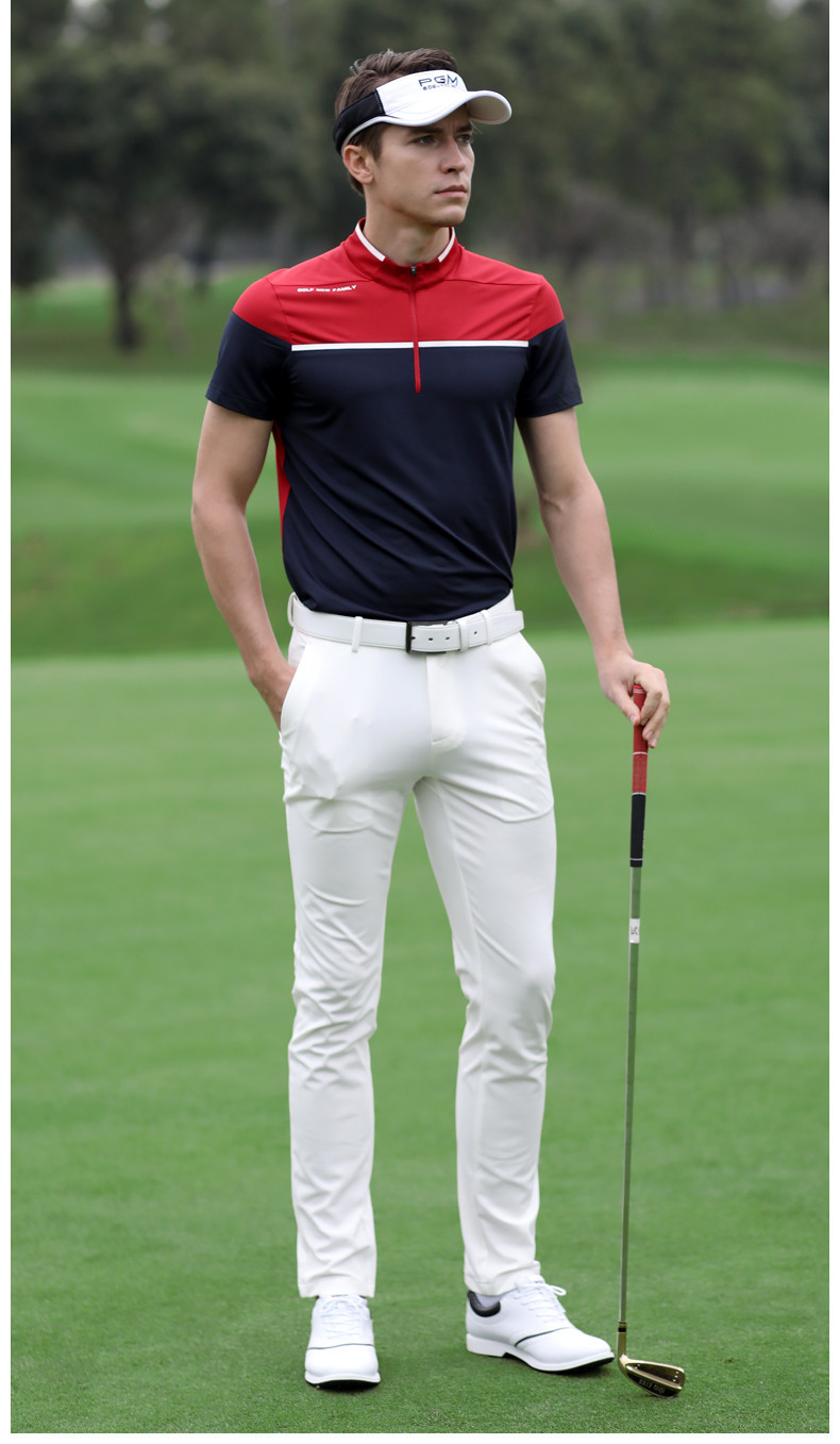 Áo thun golf nam ngắn tay thoáng khí nhanh khô — YF255-Đỏ Trắng, YF247-Áo màu xanh navy xám, YF263 ngắn tay trắng xám, YF255-Trắng Đen chi tiết 14