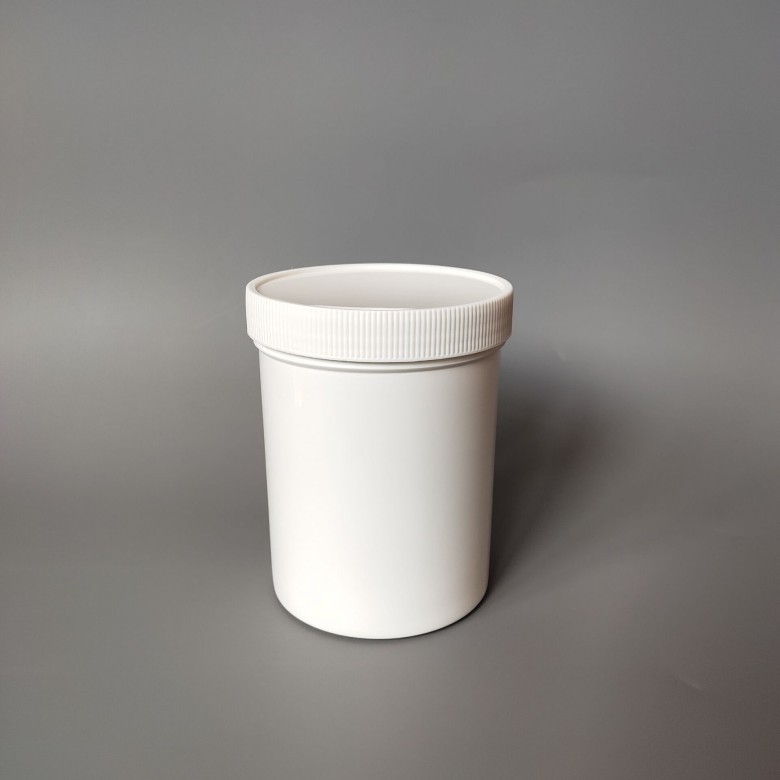 加厚500克 大口直立塑料桶塑料瓶广口小桶500ml分装瓶白色避光桶