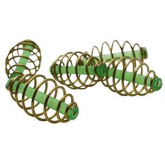 獵高 花籃彈簧打窩器10個/包燙金釣魚定點打窩器垂釣用品跨境金屬