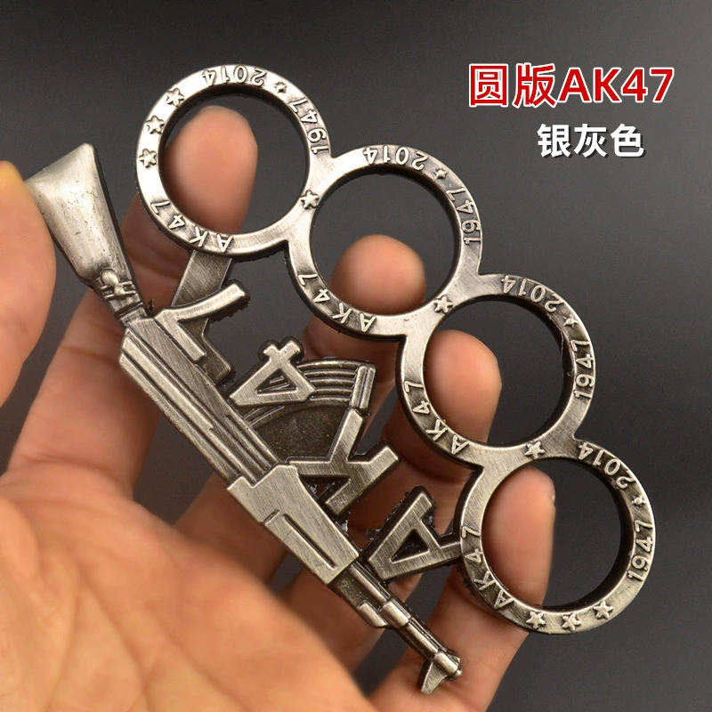 К кольцу AK47 четырехпальцевое на пальце, цинковый сплав кирсит, декоративный средство самозащиты, 110 г