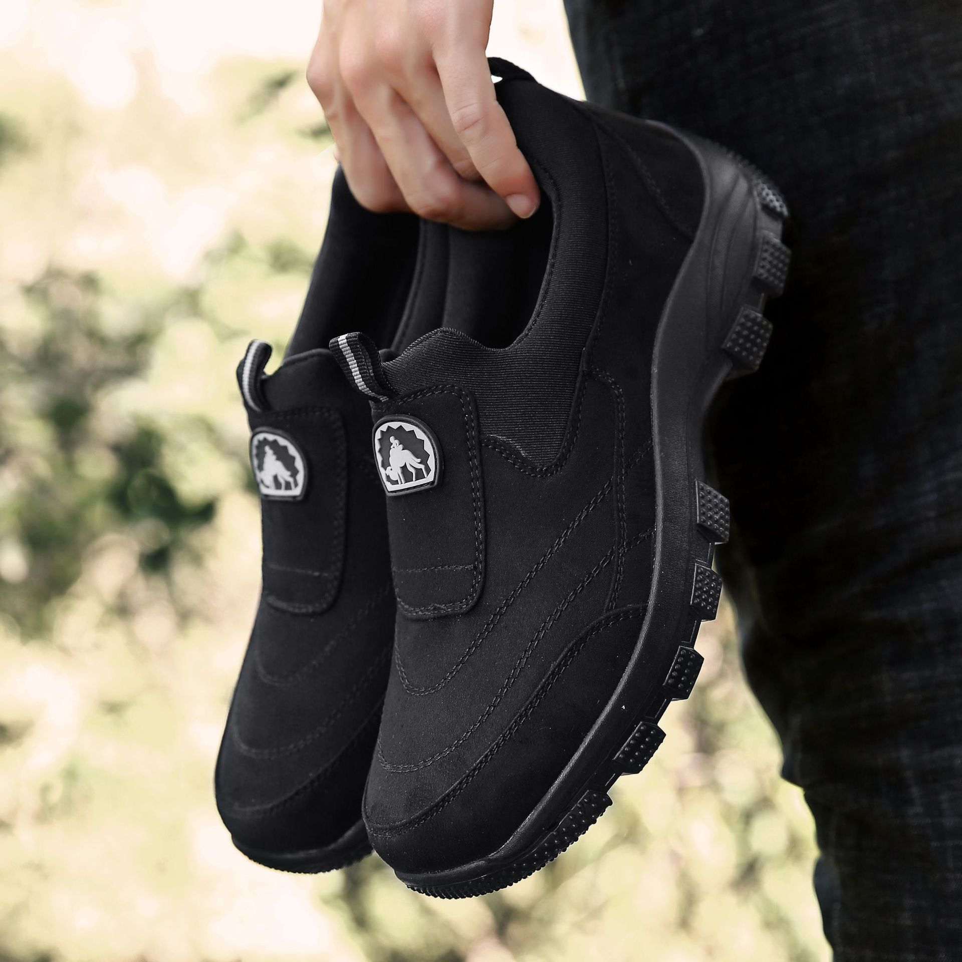 Herren Slip-on Wanderschuhe Im Britischen Stil Für Den Outdoor-bereich_voghion.com