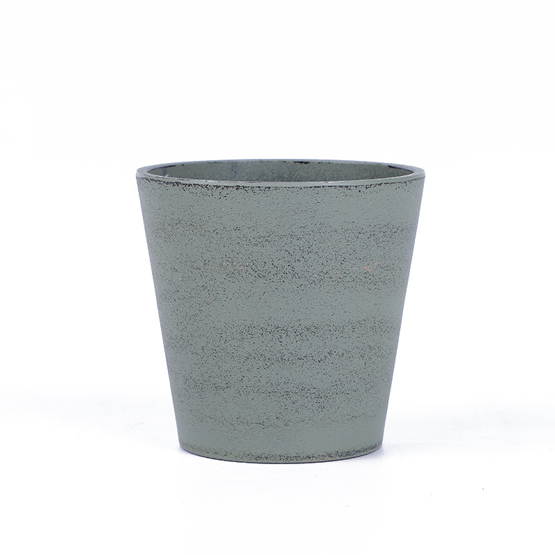 New melamine flowerpots with factory vintage and retro charm, creative round, simple Nordic style landscape art in stock detail image 6