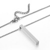 Pendant stainless steel, universal trend necklace engraved suitable for men and women, European style