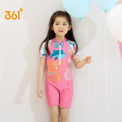 361 children's swimsuit for boys and girls, conjoined baby cute girl little princess training ins style swimsuit