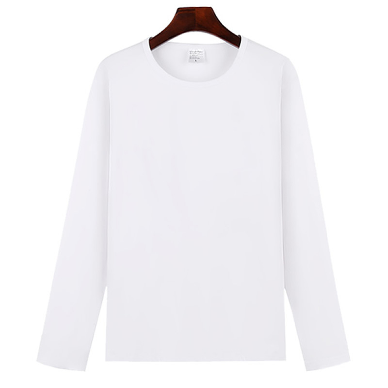 长袖莫代尔T恤亲子装热升华班服定制潮青少年潮流纯色广告衫|ms