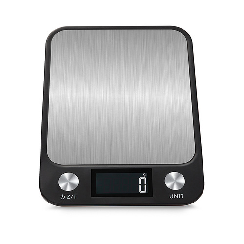 Rechargeable new flat stainless steel kitchen scale 5kg electronic platform scale food food baking gram weighing 10kg manufacturer