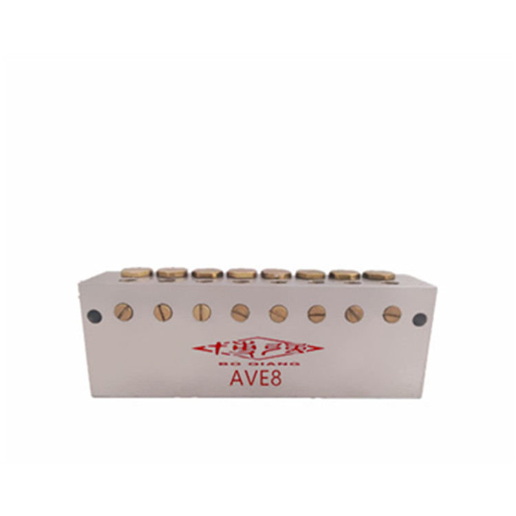 厂家批发AVE-8油气分配器启东博强牌油气润滑系统混合器一进八出