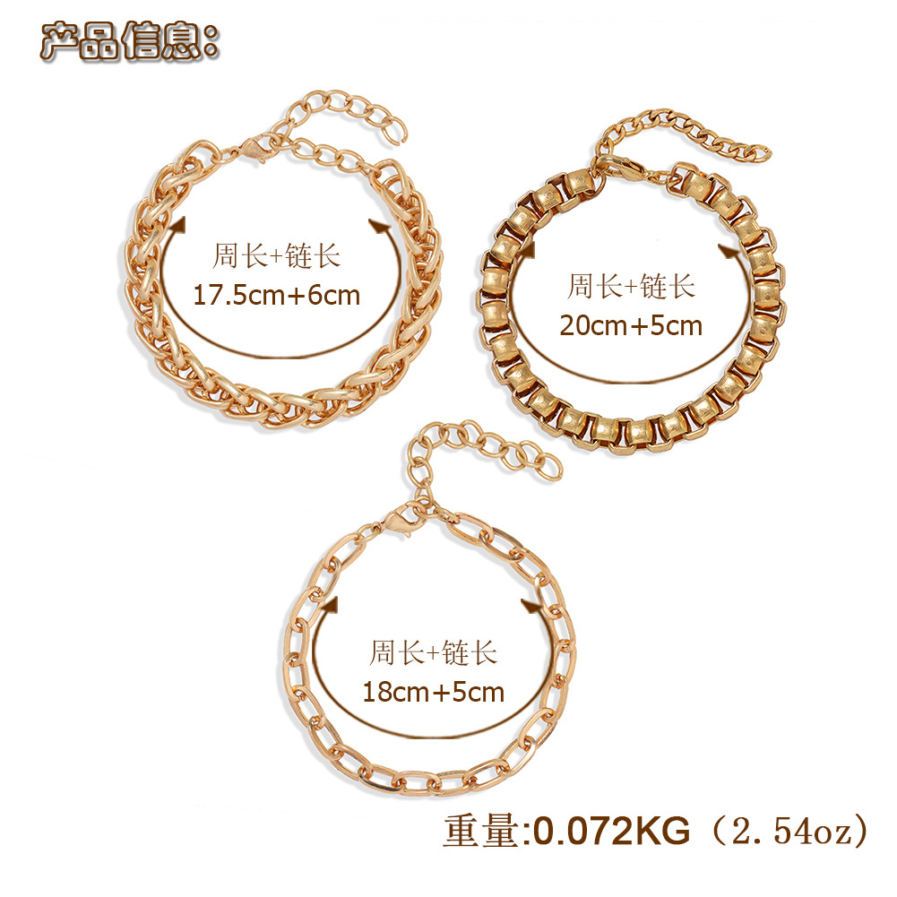 Europe And America Creative Punk Bracelet Cool Style Simple Retro Bamboo Necklace Special-interest Design All-match Internet Celebrity Bracelet Wholesale display picture 1