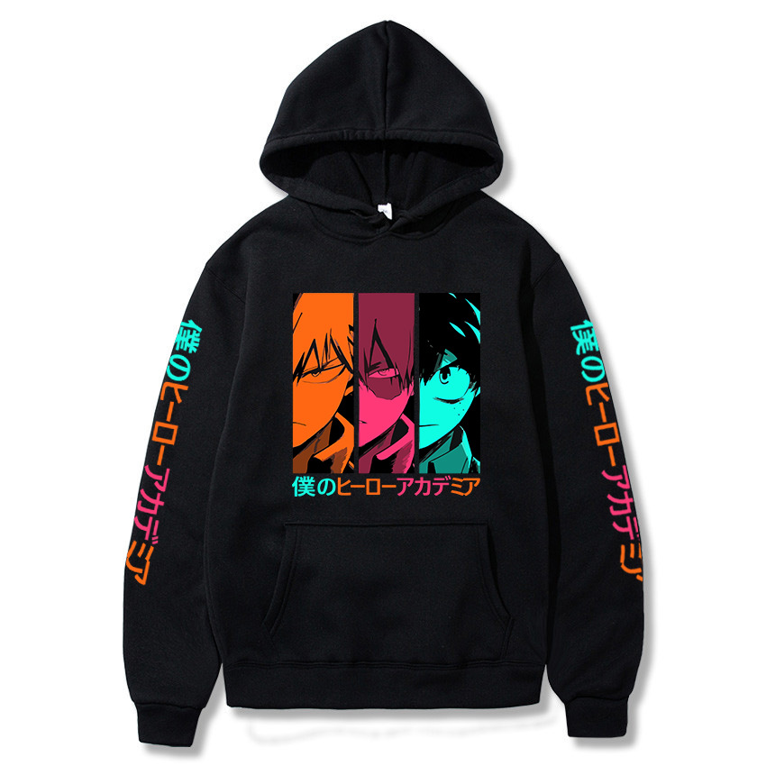 Harajuku My Hero Academia Printed Hooded...