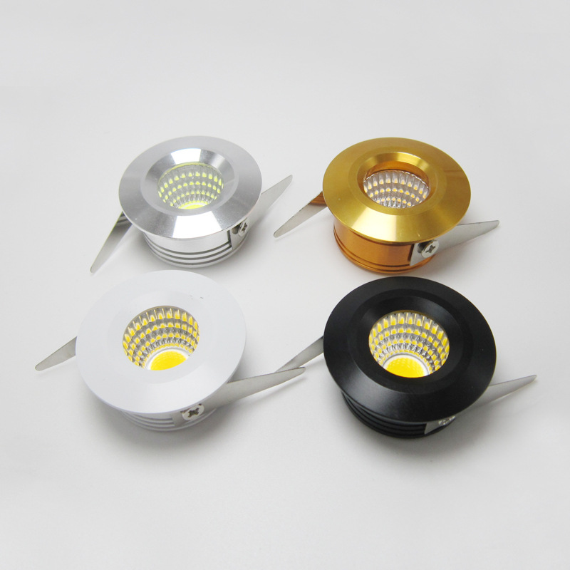Ultra-thin Mini LED Spot Light 3W Cut-out 3.5cm 3.5 cm 35mm Embedded Cabinet Light Bullseye Tube Light