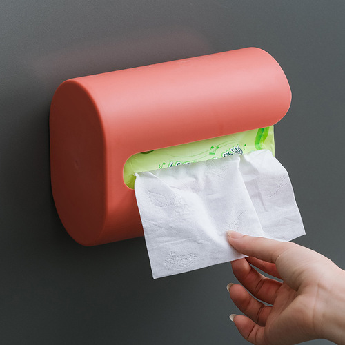 Multi-color hole-free wall-mounted tissue box for home kitchen living room bathroom and toilet, invisible under-bed tissue box with easy-to-use design