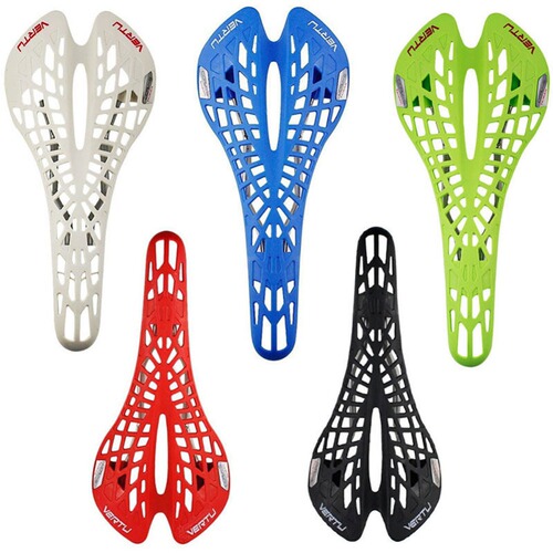 Carbon pattern saddle ultra-light shock-absorbing mountain bike seat cushion bicycle dead-speed saddle spider web cushion
