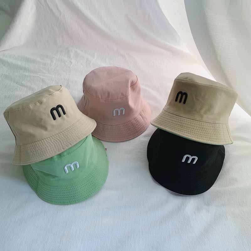 Children Unisex Korean Style Letter Embroidery Bucket Hat display picture 2