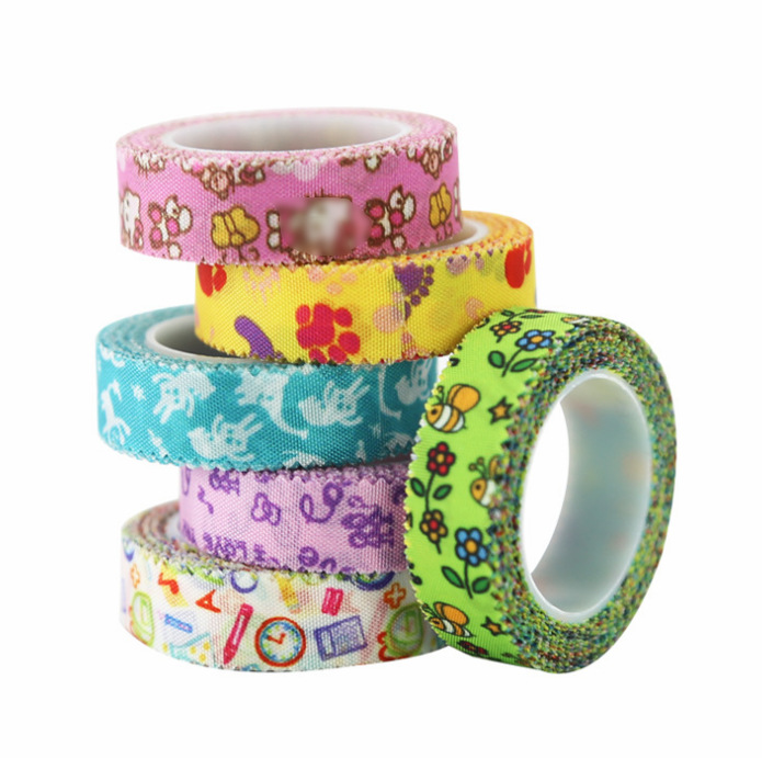 古筝膠布兒童透氣免剪考級用卡通不粘手琵琶指甲膠帶批發