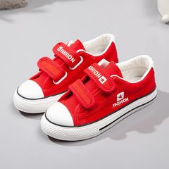 Children's white canvas shoes for spring and autumn, unisex canvas shoes for kids, white board shoes for boys, casual shoes for students