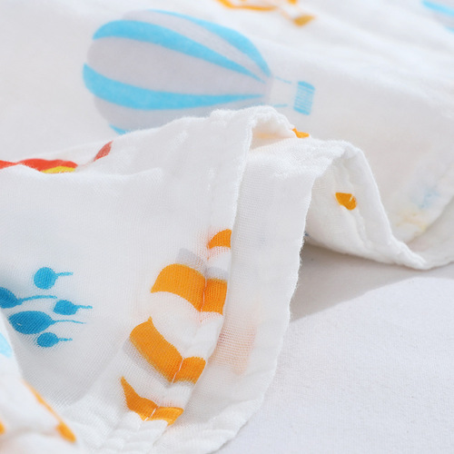 Summer thin four-layer 90*90 gauze wrap baby cotton bath towel wrap newborn baby summer wrap