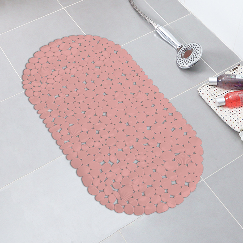 Baño antideslizante alfombra de baño de PVC cuarto de baño ducha ventosa alfombra de piso bañera antideslizante alfombra de baño liso de color sólido estera