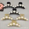 Crab pin from pearl, ponytail, European style, wholesale