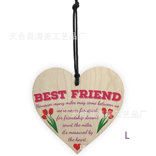 40 estilos 100mm amor madera chip colgante DIY madera colgante 1 paquete
