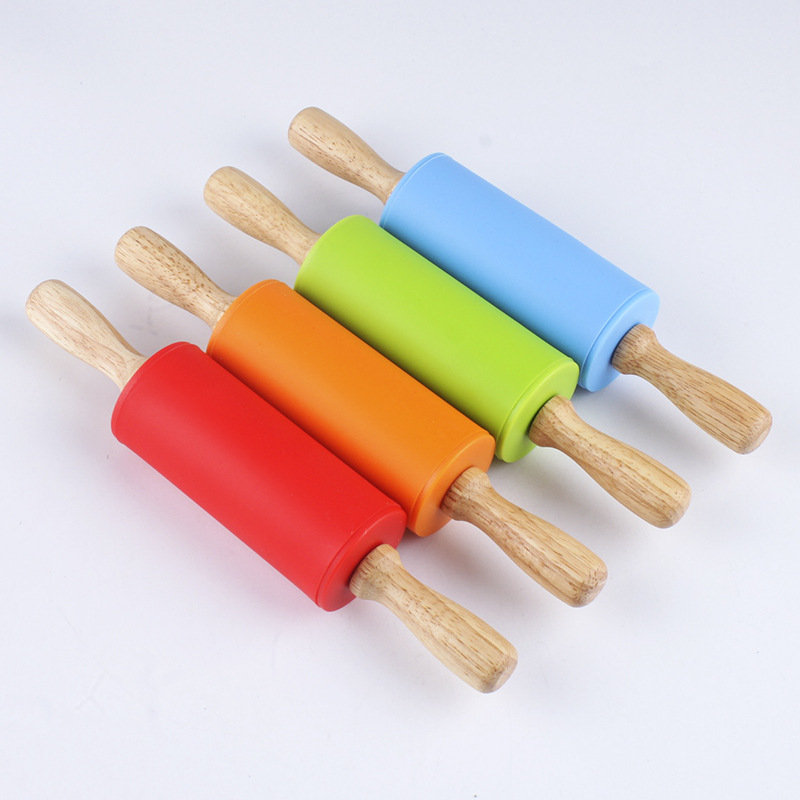 Baking Tools Small Silicone Children's Roller Rolling Pin Rolling Pin Pressing Pin Flour Stick Pin