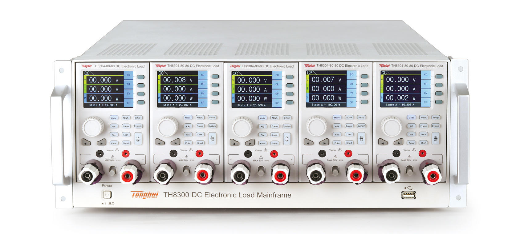 同惠TH8300 机架式可编程直流电子负载 电力电子测试仪  同惠代理