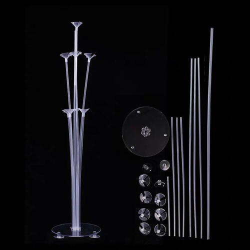 Transparent suction cup table floating stand birthday party decoration wedding celebration dining table floating balloons column manufacturer wholesale