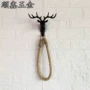 厕所复古壁挂麻绳