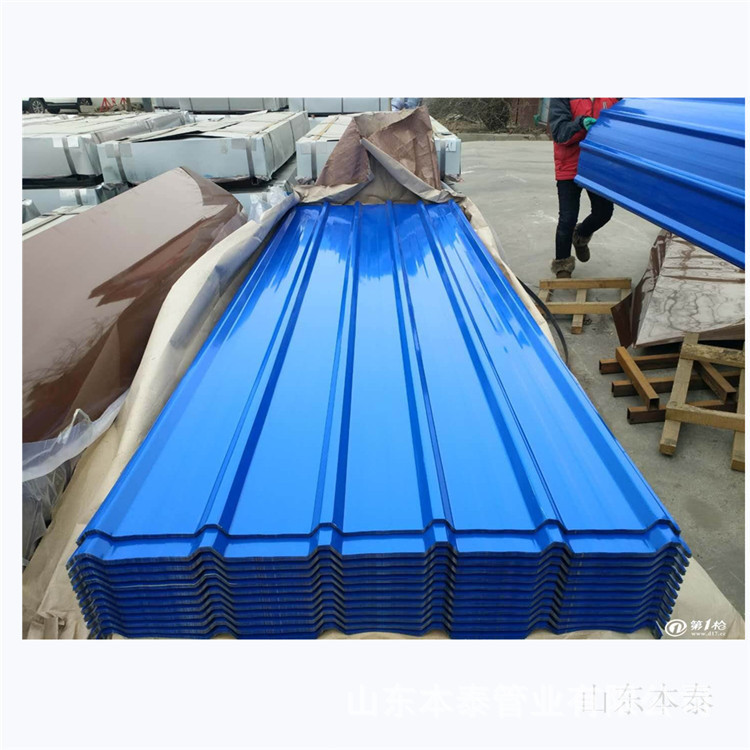 南京隔热彩钢瓦 波浪瓦/T梯形瓦防腐氟碳漆聚酯漆 各种瓦型彩钢瓦